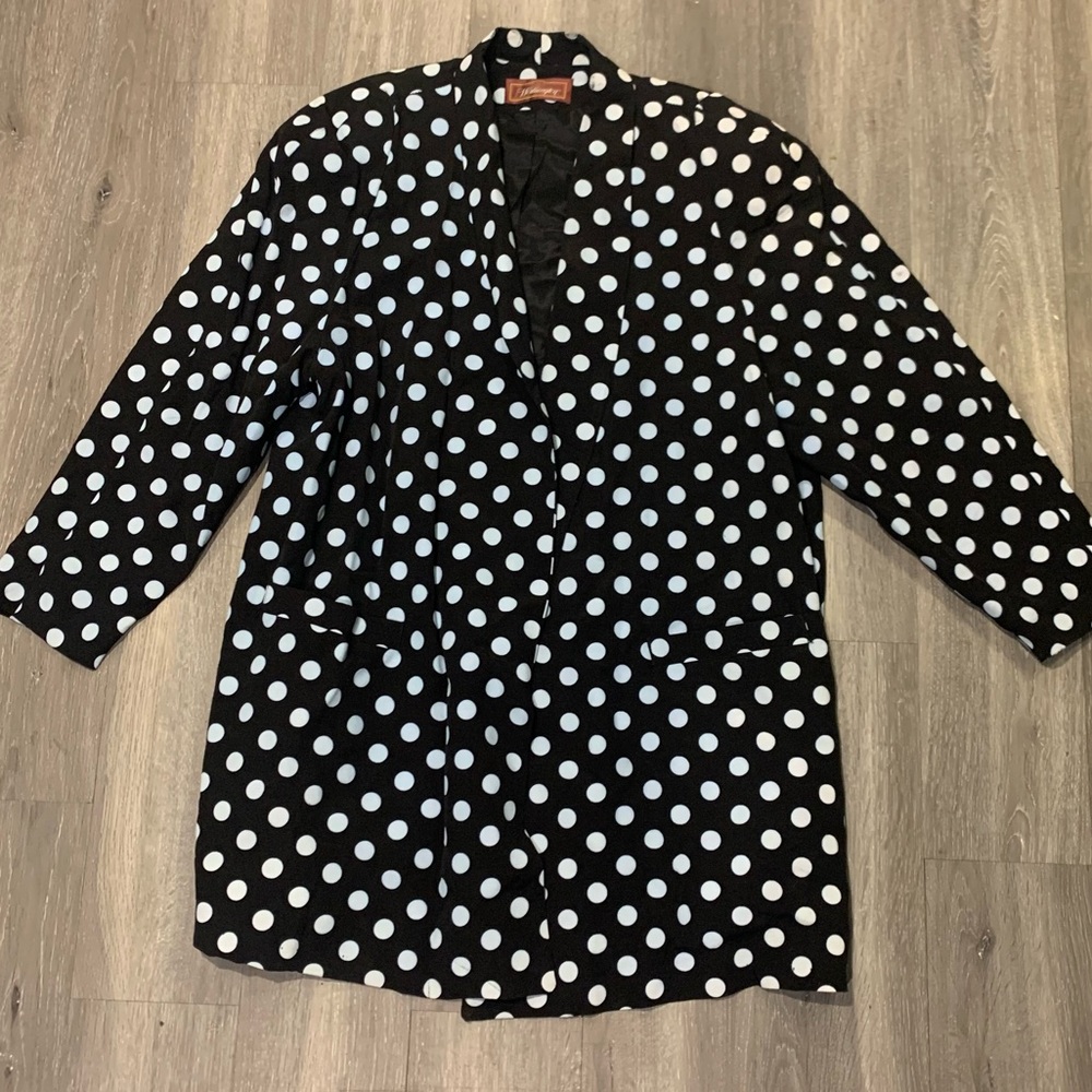 Vintage polka dot blazer